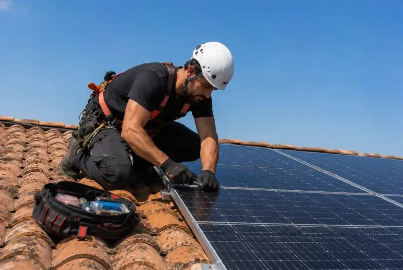 Maintenance et monitoring de panneaux solaires à Francheville